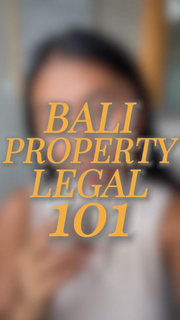 Bali Property Legal 101